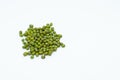 Mung beans isolated on white background Royalty Free Stock Photo