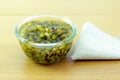 Mung beans in light syrup Royalty Free Stock Photo