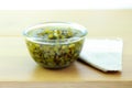 Mung beans in light syrup Royalty Free Stock Photo