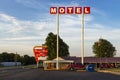 The Munger Moss Motel along the historic route 66 in the city of Lebanon, in the State of Illinois Royalty Free Stock Photo