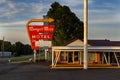 The Munger Moss Motel neon sign, along the historic route 66 in the city of Lebanon, in the State of Missouri Royalty Free Stock Photo