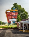 Munger Moss Motel on route 66 in Missouri Royalty Free Stock Photo