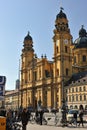 Munich architecture. Cathedral facade