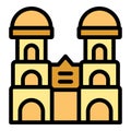 Munich building icon vector flat Royalty Free Stock Photo