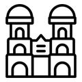 Munich building icon outline vector. Germany skyline Royalty Free Stock Photo