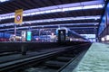 Munich central train station at the blue hour