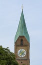 Munich church tower Royalty Free Stock Photo