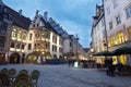 Munich City center in the evening Royalty Free Stock Photo