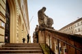 Munich, entrance of the Bavarian State Library