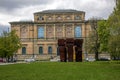 Munich, Germany - Apr 29, 2023: View of the historic palace and museum Alte Pinakothek in Munich in Bavaria