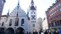 Munich,Germany-April 9,2023 : Altes Rathaus or Old Town Hall at Marienplatz German Royalty Free Stock Photo