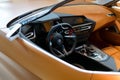Interior of concept the third generation BMW Z4 convertible sportscar