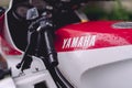 Close up of a Yamaha motorcycle Royalty Free Stock Photo