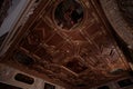 The decorated ceiling of a room inside the Munich Residenz (MÃ¼nchner Residenz).