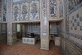 The kitchen of the Amalienburg, a castle in the park of Schloss Nymphenburg, the castle of the Nymphs.