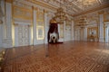 Magnificent room with the King\'s throne inside the Munich Residenz (MÃ¼nchner Residenz) in Munich.