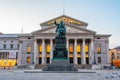 Munich, Germany, August 16, 2022: Sunrise view of Bavarian state