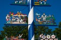 View of a Bavarian Maypole on Viktualienmarkt