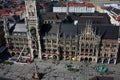 View of New Town Hall Neues Rathaus. Mary`s Square