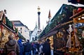 Munich, Germany - Christmas market in Marienplatz Royalty Free Stock Photo