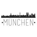 Munich Germany. City Skyline. Silhouette City. Design Vector. Famous Monuments. Royalty Free Stock Photo