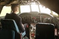 Lockheed L-1049 G super Constellation cockpit