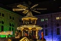 Munich, Germany - Dec 19, 2023: Christmas market at Residenz in Munich, Bavaria, Germany, Europe