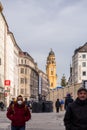 Odeonsplatz in Munich, Bavaria, Germany