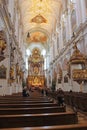 Munich, Germany - December 20, 2023: Interior of St. Peter\'s Church Royalty Free Stock Photo