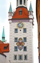 Munich, Germany - the fairytale tower of the old city hall Royalty Free Stock Photo