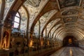 Munich, Germany -04.08.2022: famous beautiful decorated corridor of munchener residenz