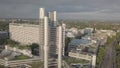 Munich, Germany - 17/10/2017: Headquarters of the HypoVereinsbank, the HVB Tower