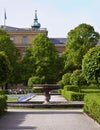 Munich, Germany - Hofgarten, ornamental fountain and green