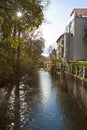 Munich, Germany - Houses in center city near Englischer Garten Royalty Free Stock Photo