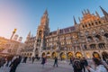 Munich, Germany - Janurary 20, 2017: The Marienplatz is a central square in the city centre of Munich Royalty Free Stock Photo