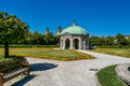 Munich, Germany - Jul 27, 2020: Hofgarten Park with Dianatempel in Munich, Germany