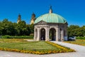 Munich, Germany - Jul 27, 2020: Hofgarten Park with Dianatempel in Munich, Germany