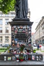 Munich, Germany - Jul 07, 2021: Michael Jackson Memorial on Promenadeplatz square at Munich, Germany Royalty Free Stock Photo