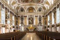 Munich, Germany - Jun 18, 2023: Interior of the Buergersaalkirche, Citizen\'s Hall Church at Munich, Germany Royalty Free Stock Photo