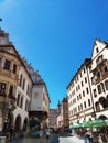 Munich, Germany - June 28, 2019: The Hofbraeuhaus, a famous beer hall in Munich Royalty Free Stock Photo