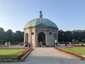 Munich, Germany - June 30, 2018: Round pavillon in Hofgarten Park, adjacent to the Munich Residenz and Odeonsplatz