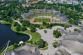 The Munich Olympic park and Olympic stadium Royalty Free Stock Photo