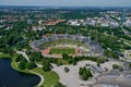 The Munich Olympic park and Olympic stadium Royalty Free Stock Photo