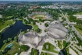 The Munich Olympic park and Olympic stadium Royalty Free Stock Photo