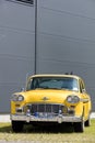 Munich, Germany - June 25,2016 Vintage American Yellow Taxi Cab Royalty Free Stock Photo