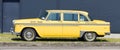 Munich, Germany - June 25,2016: Vintage American Yellow Taxi Cab Royalty Free Stock Photo