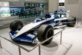 Munich, Germany - March 10, 2016: Formula One car of BMW Sauber team in BMW Welt museum in Munich, Germany. Royalty Free Stock Photo