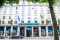 MUNICH, GERMANY - 27 May. 2019: Hotel Bayerischer Hof. Venue of the Munich Security Conference Royalty Free Stock Photo