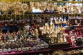 Christmas fair in the center of Munich with New Years and souvenirs for tourists city residents.