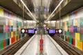 Munich Metro Underground Station Georg-Brauchle-Ring in Germany